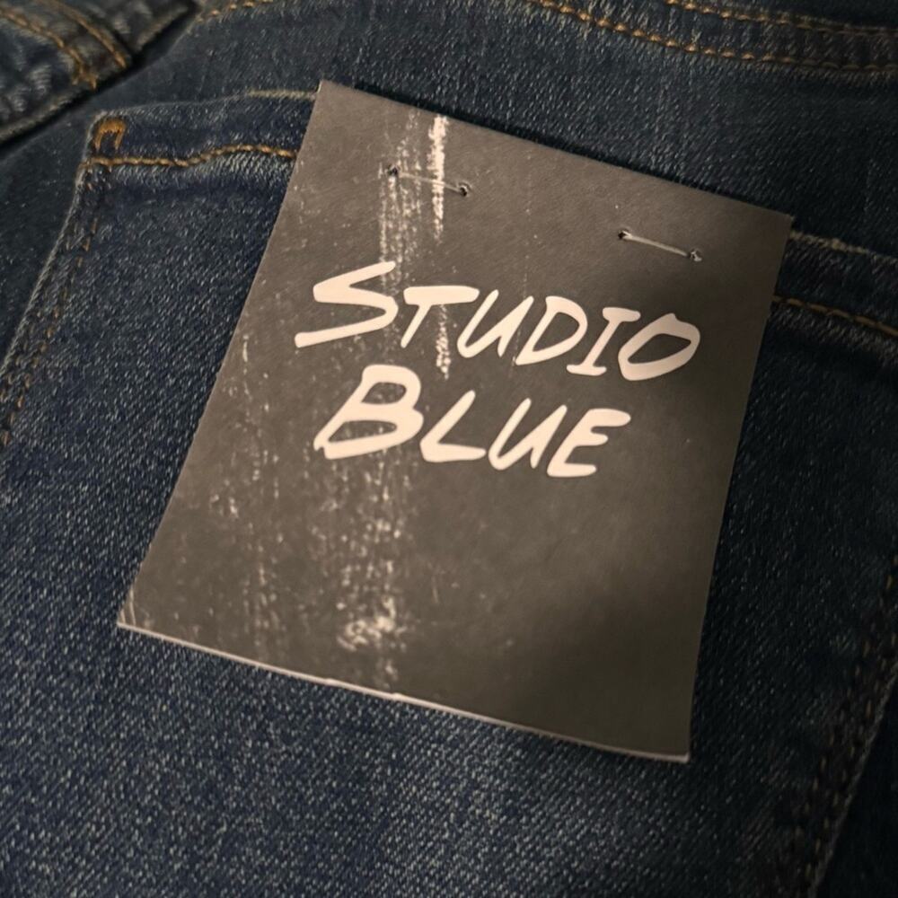 Studio Blue Skinny Jeans with Tapered Leg - Picture 4 of 4